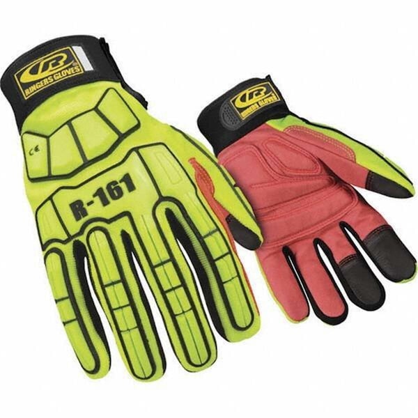 Ringers Gloves RIN-R161-10 Superhero Padded Palm Synthetic Leather Impact Mechanics Gloves - Large RIN-R161-10 - main